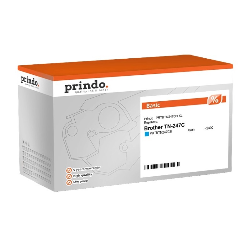 ORIGINAL Prindo Basic XL ciano toner PRTBTN247CB