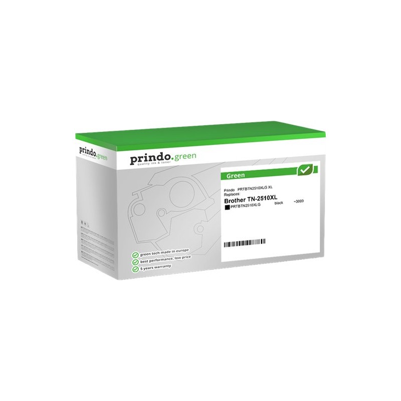 ORIGINAL Prindo toner nero PRTBTN2510XLG Green XL ~3000 Seiten