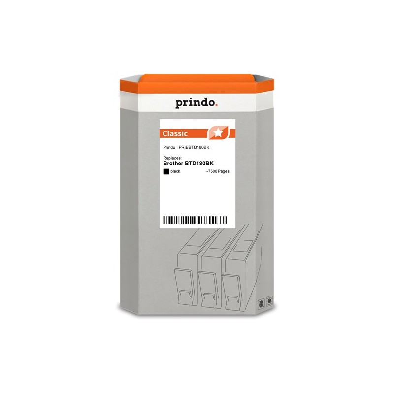 ORIGINAL Prindo Cartuccia d'inchiostro nero PRIBBTD180BK Classic ~7500 Seiten 108ml