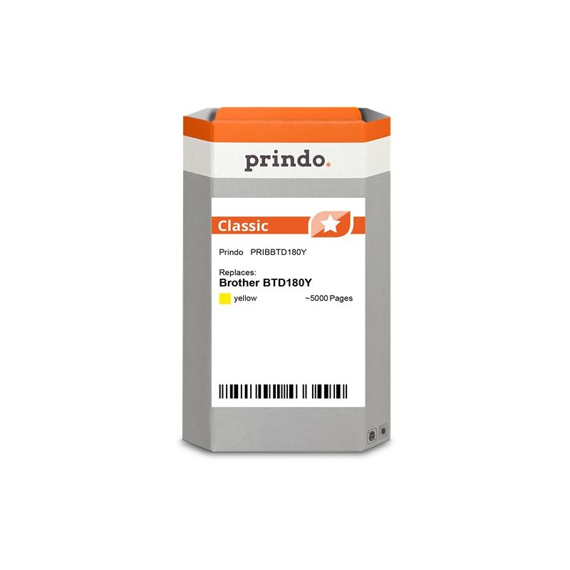 ORIGINAL Prindo Cartuccia d'inchiostro giallo PRIBBTD180Y Classic ~5000 Seiten 48,8ml