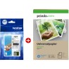 ORIGINAL Brother Value Pack nero / ciano / magenta / giallo LC421 MCVP + Prindo Green Recyclingpapier 500 Blatt