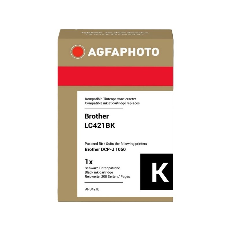 Agfa Photo Cartuccia d\'inchiostro nero APB421B ~200 Seiten