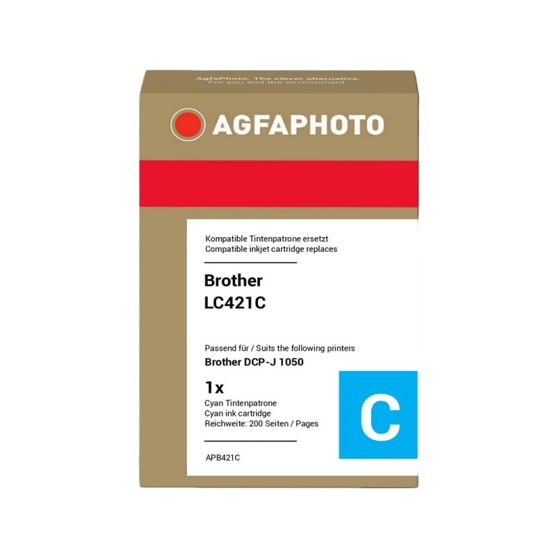 Agfa Photo Cartuccia d\'inchiostro ciano APB421C ~200 Seiten