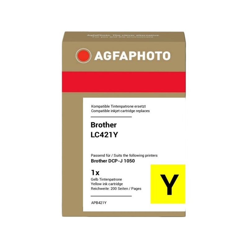 Agfa Photo Cartuccia d\'inchiostro giallo APB421Y ~200 Seiten