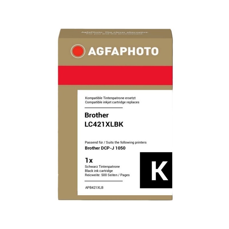 Agfa Photo Cartuccia d\'inchiostro nero APB421XLB ~500 Seiten
