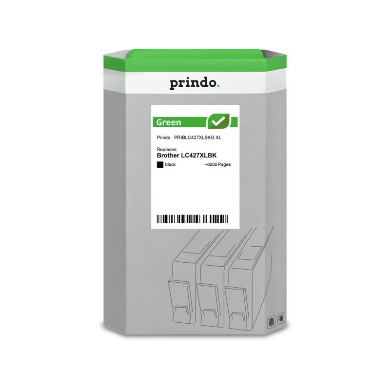 ORIGINAL Prindo Cartuccia d'inchiostro nero PRIBLC427XLBKG Green XL ~6000 Seiten