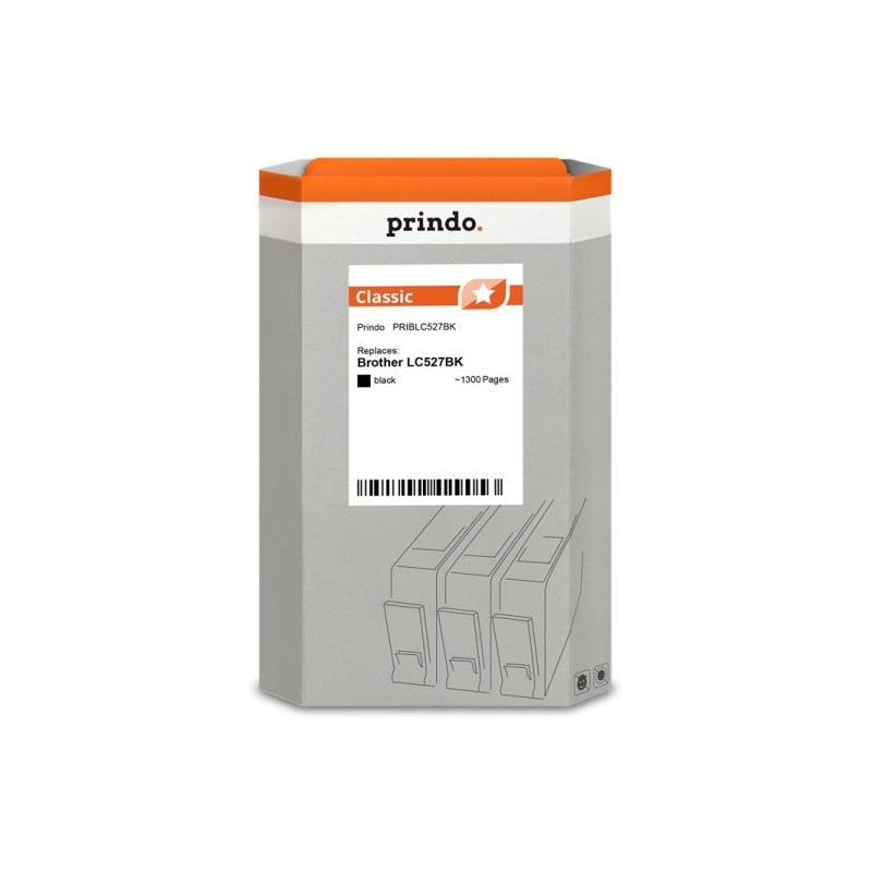 Prindo Cartuccia d\\\\\\\'inchiostro nero PRIBLC527BK Classic ~1300 Seiten