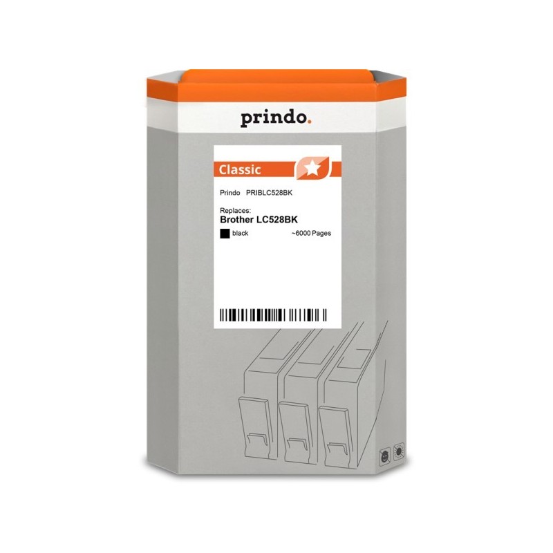 ORIGINAL Prindo Cartuccia d'inchiostro nero PRIBLC528BK Classic ~6000 Seiten