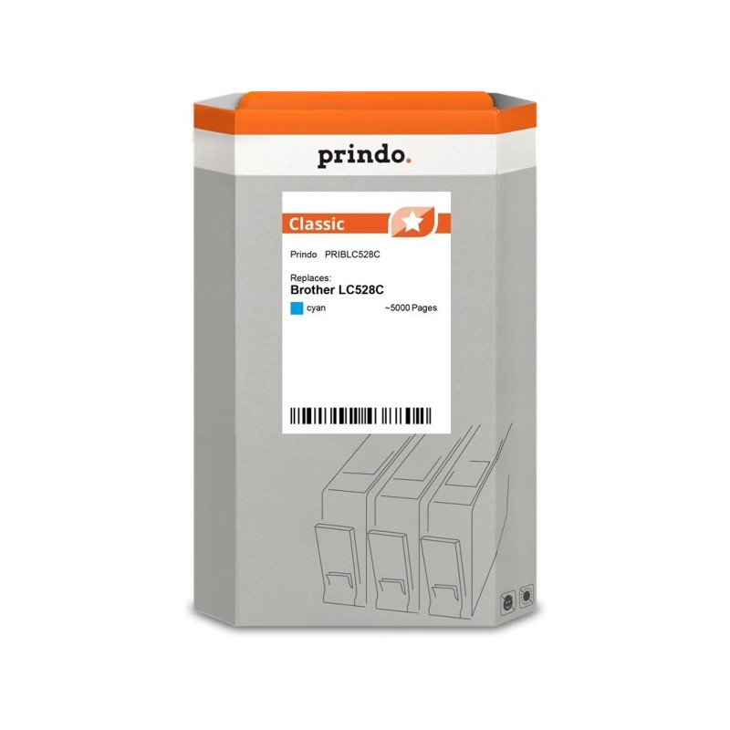 ORIGINAL Prindo Cartuccia d'inchiostro ciano PRIBLC528C Classic ~5000 Seiten