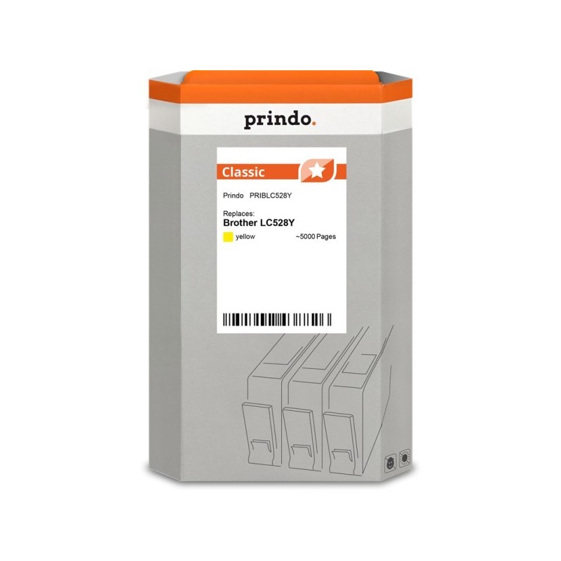 ORIGINAL Prindo Cartuccia d'inchiostro giallo PRIBLC528Y Classic ~5000 Seiten