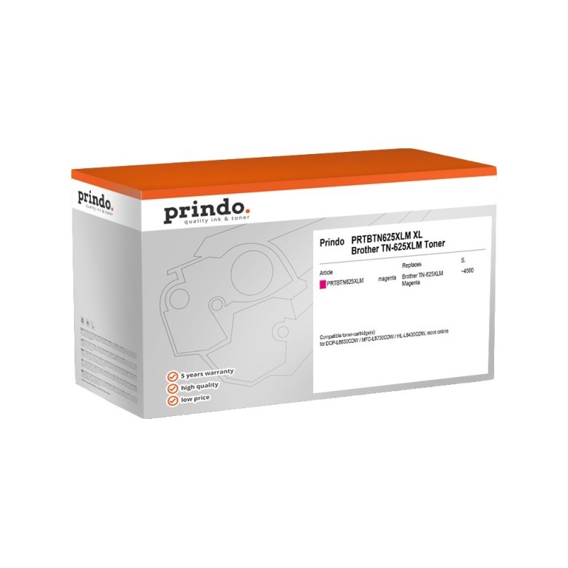 ORIGINAL Prindo toner magenta PRTBTN625XLM Classic XL ~4500 Seiten