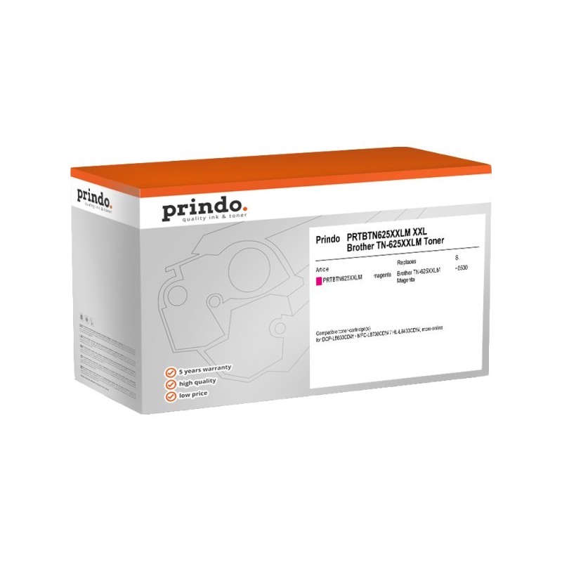 ORIGINAL Prindo toner magenta PRTBTN625XXLM Classic XXL ~6500 Seiten