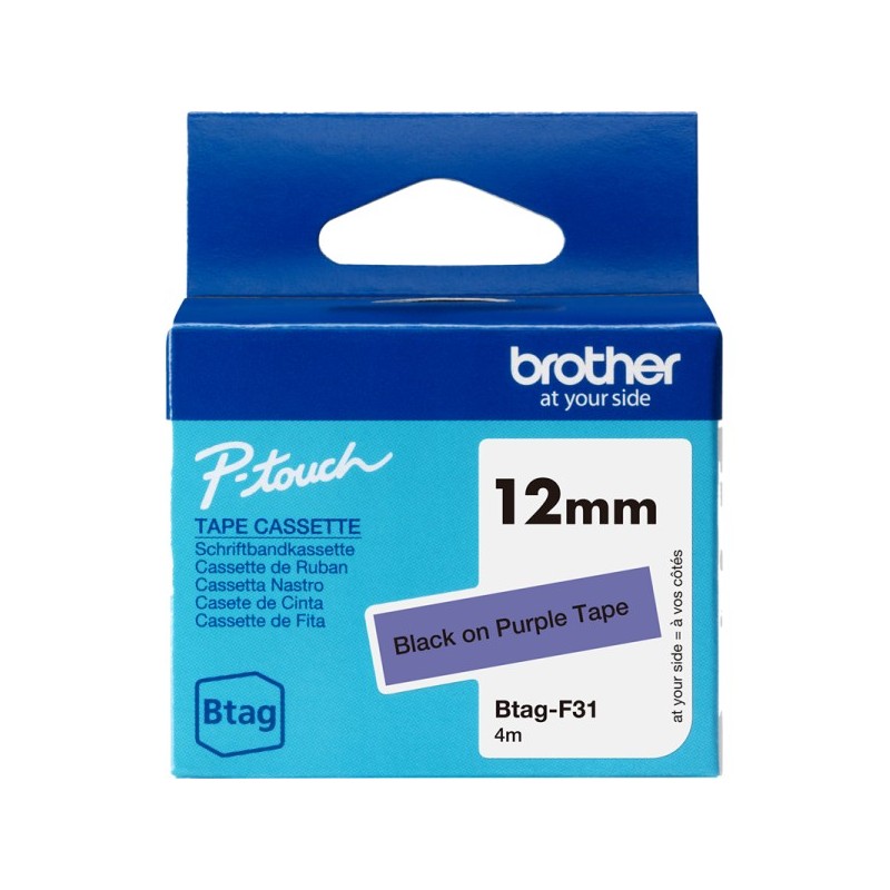 ORIGINAL Brother Nastro Nero su viola Btag-F31 Btag-F31