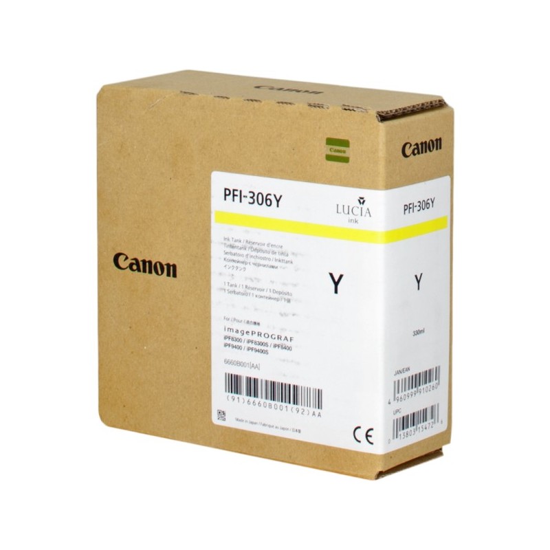 ORIGINAL Canon PFI-306y giallo Cartuccia d\'inchiostro 6660B001