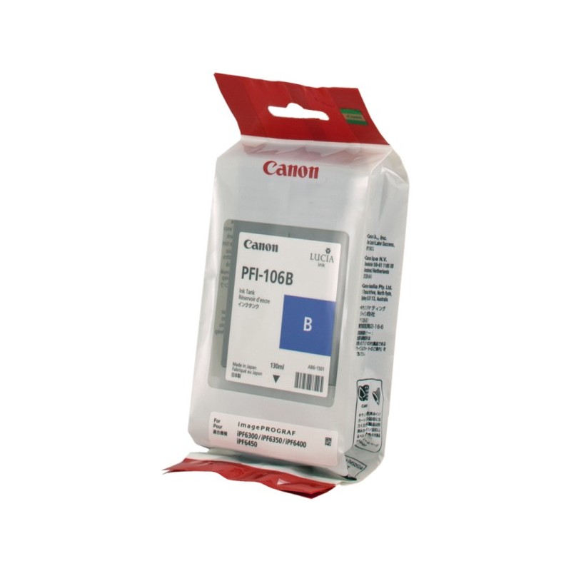 ORIGINAL Canon PFI-106b Blu Cartuccia d\'inchiostro 6629B001