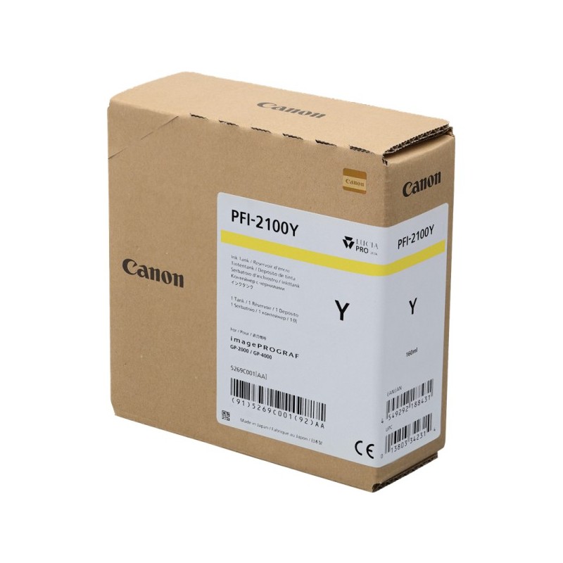 ORIGINAL Canon PFI-2100y giallo Cartuccia d\'inchiostro 5269C001