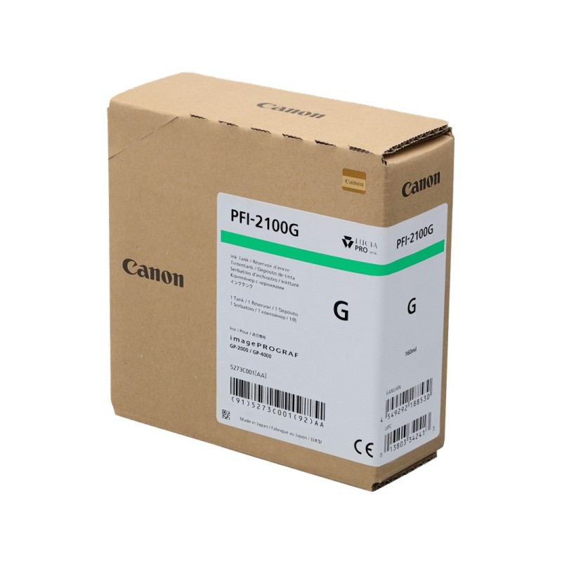 ORIGINAL Canon PFI-2100g Verde Cartuccia d\'inchiostro 5273C001