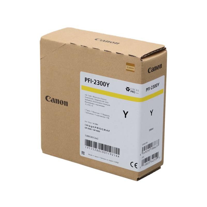 ORIGINAL Canon PFI-2300y giallo Cartuccia d\'inchiostro 5280C001