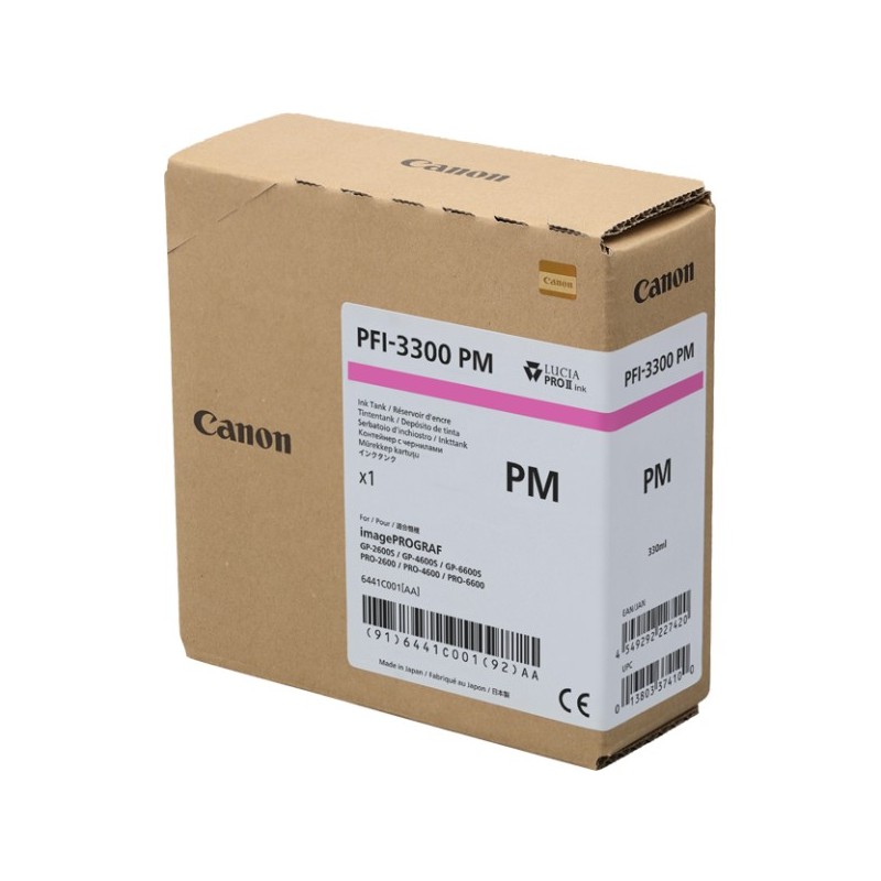 ORIGINAL Canon PFI-3300pm magenta (Foto) Cartuccia d\'inchiostro 6441C001