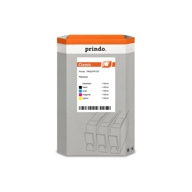 Prindo Classic Multipack Nero (opaco) / nero / ciano / magenta / giallo (PRSCPFI107)