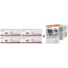 ORIGINAL Canon 067 MCVP nero / ciano / magenta / giallo / Bianco Value Pack + Prindo Universal Papier 2500