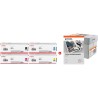ORIGINAL Canon 069 MCVP nero / ciano / magenta / giallo / Bianco Value Pack + Prindo Universal Papier 2500