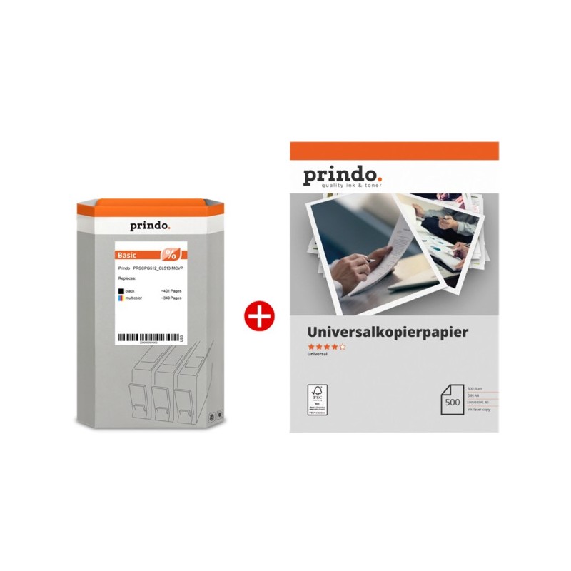 Prindo Basic nero / differenti colori / Bianco Value Pack PRSCPG512_CL513 MCVP
