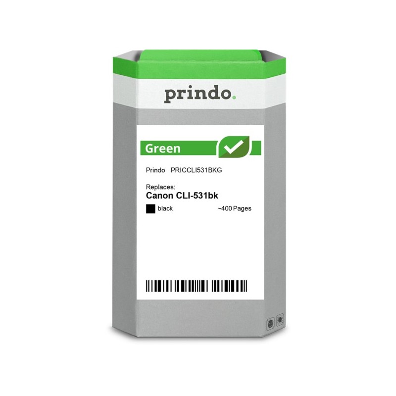 Prindo Green nero Cartuccia d'inchiostro PRICCLI531BKG