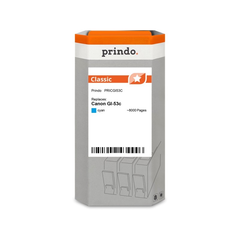 Prindo Classic ciano Cartuccia d'inchiostro PRICGI53C