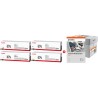 ORIGINAL Canon 075 MCVP nero / ciano / magenta / giallo / Bianco Value Pack + Prindo Universal Papier 2500