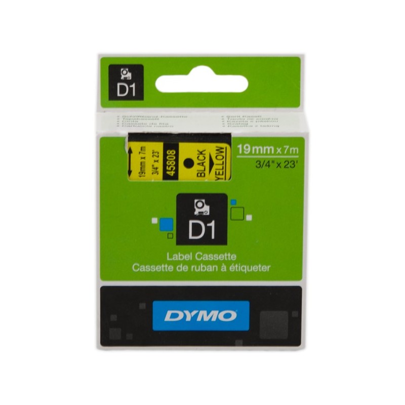 ORIGINAL DYMO Nastro Nero su giallo (S0720880)