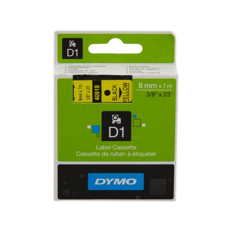 ORIGINAL DYMO Nastro Nero su giallo (S0720730)