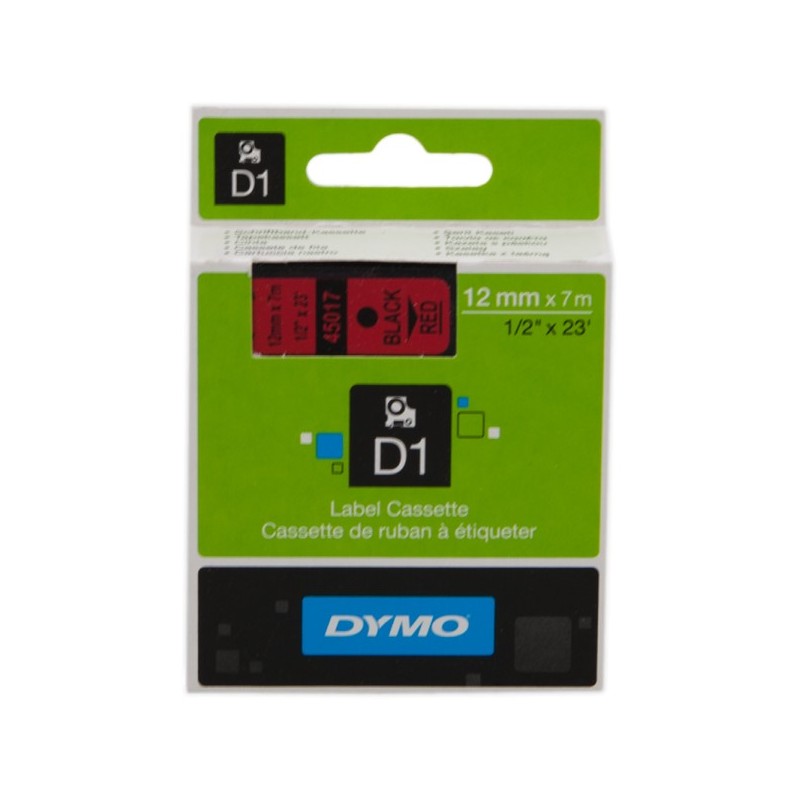 ORIGINAL DYMO Nastro Nero su rosso (S0720570)