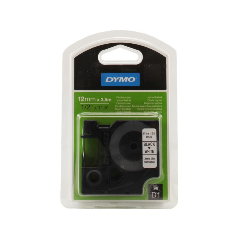 ORIGINAL DYMO Nastro Nero su bianco (S0718040)