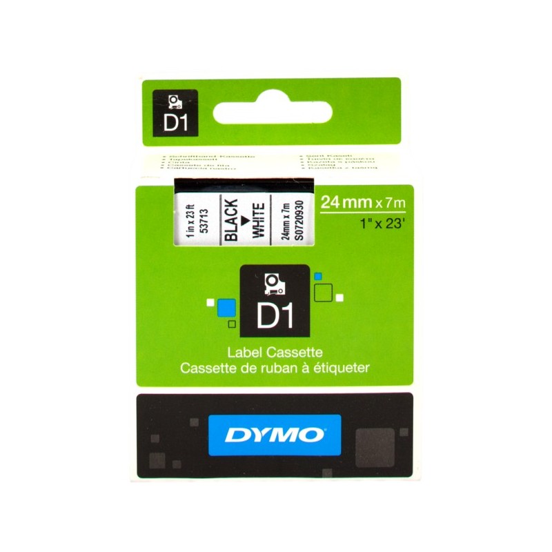 ORIGINAL DYMO Nastro Nero su bianco (S0720930)