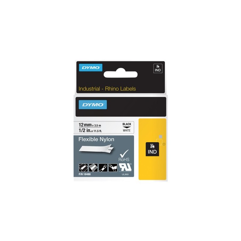 ORIGINAL DYMO Nastro Nero su bianco (S0718100)