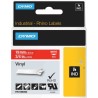 ORIGINAL DYMO 1805422 Rhino Etichette in vinile industriale 19mm x 5,5m Nastro Bianco su rosso