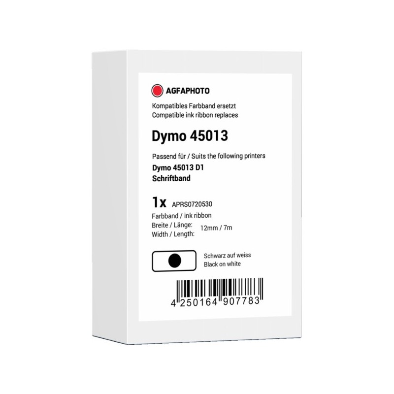 Agfa Photo APRS0720530 Nastro Nero su bianco