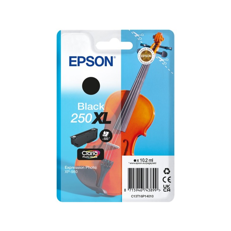 ORIGINAL Epson 250 XL nero Cartuccia d'inchiostro C13T16P14010