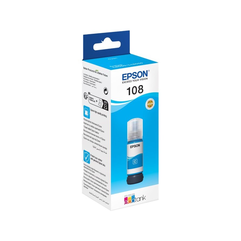 ORIGINAL Epson 108 ciano Cartuccia d'inchiostro C13T09C24A