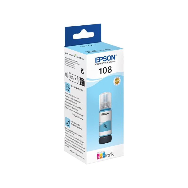 ORIGINAL Epson 108 ciano (chiaro) Cartuccia d'inchiostro C13T09C54A
