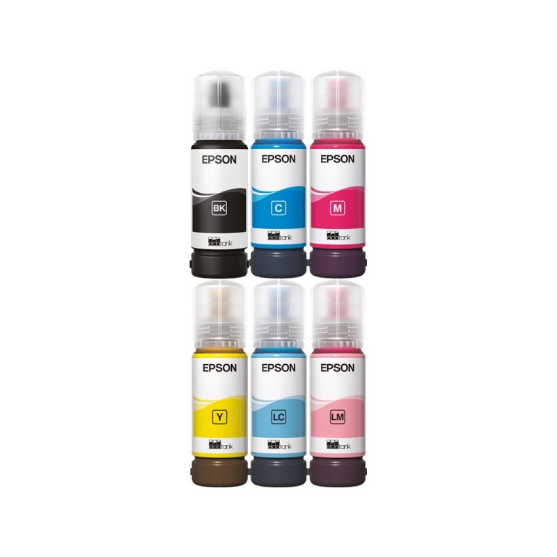 ORIGINAL Epson 107 Multipack nero / ciano / magenta / giallo / ciano (chiaro) / magenta (chiaro) (T09B MCVP)