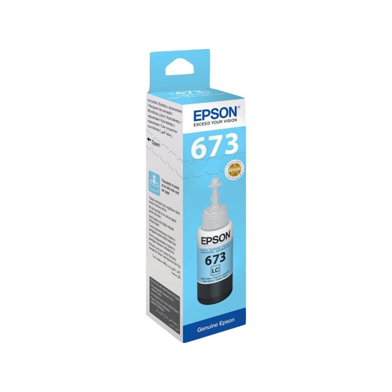 ORIGINAL Epson 673 ciano (chiaro) Cartuccia d'inchiostro C13T67354A