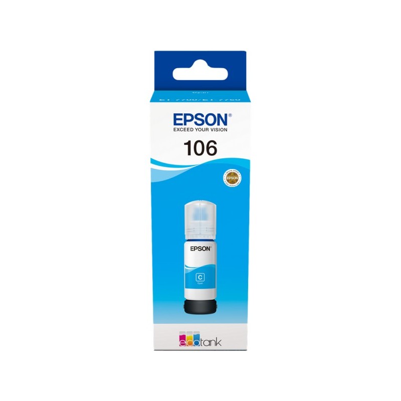 ORIGINAL Epson 106 ciano Cartuccia d'inchiostro C13T00R240