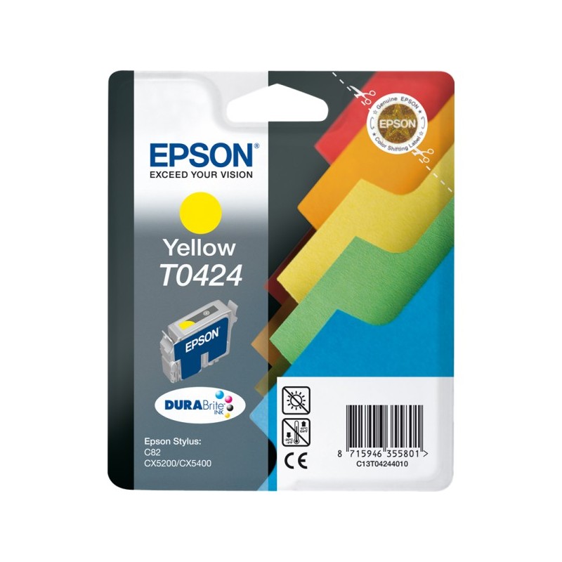 ORIGINAL Epson T0424 giallo Cartuccia d'inchiostro C13T04244010