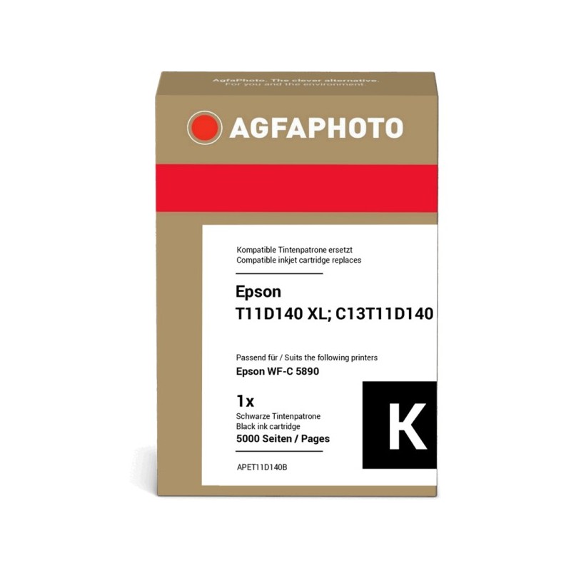 Agfa Photo APET11D140B nero Cartuccia d\'inchiostro