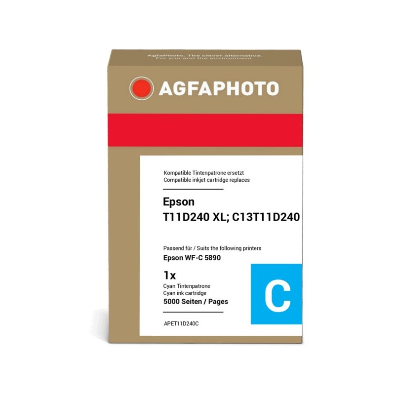 Agfa Photo APET11D240C ciano Cartuccia d\'inchiostro