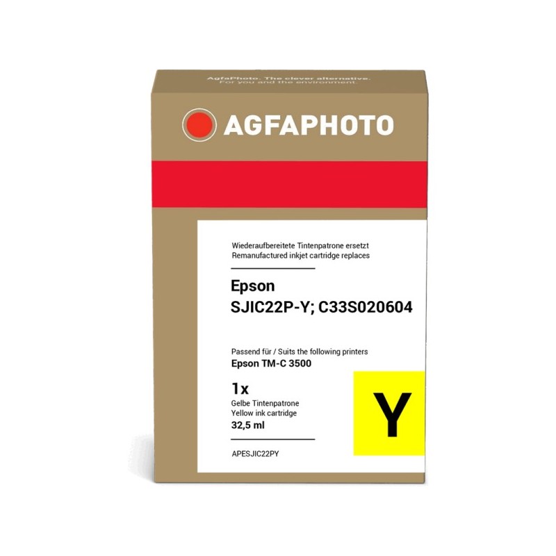 Agfa Photo APESJIC22PY giallo Cartuccia d\'inchiostro
