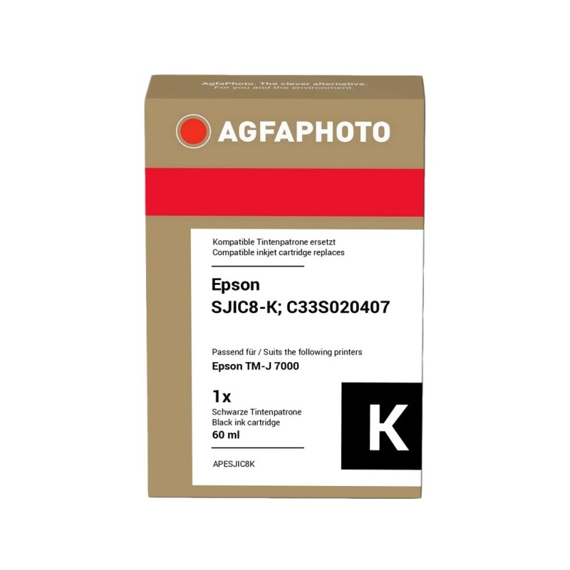 Agfa Photo APESJIC8K nero Cartuccia d\'inchiostro