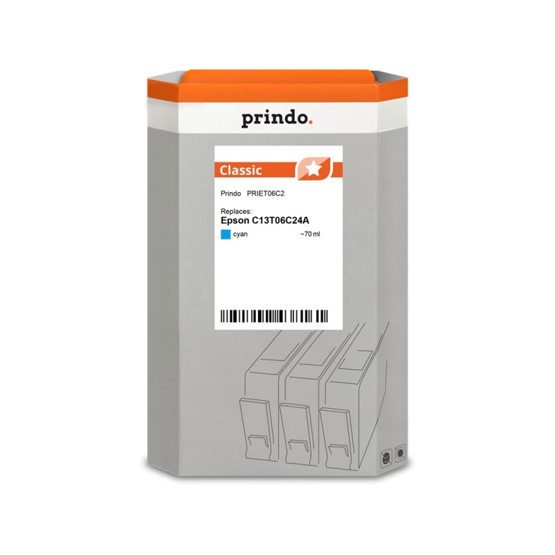 Prindo Classic ciano Cartuccia d'inchiostro PRIET06C2